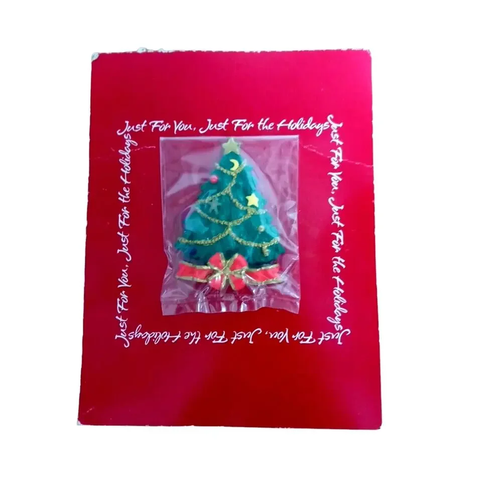 Christmas Holiday Jewelry Set Necklace Earrings Angel Bear Tree Pin Kitsch